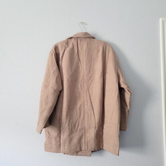 FREE PEOPLE Hanna Slouchy Blazer Jacket in Crema - Picture 4 of 6